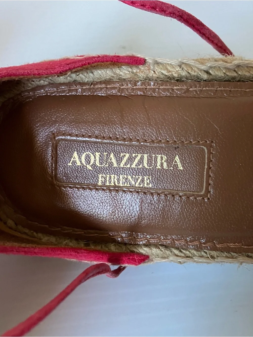 Aquazzura Colorful Beaded Lace-Up Espadrilles Embroidered Resort Flats size 39.5
